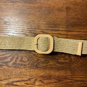Straw Woven Elastic Stretch Waist Band